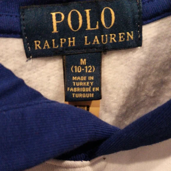 FINAL PRICE Polo Ralph Lauren Multicolored Hooded POLO BEAR Sweatshirt M - Picture 2 of 6